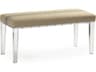 Emma Beige Upholstered Accent Bench