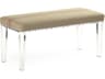 Emma Beige Upholstered Accent Bench