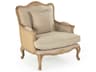 Beige Fabric Accent Chair