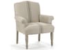 Beige Fabric Accent Chair