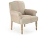 Beige Fabric Accent Chair