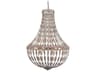 6-Light Rustic Iron Gray Empire Chandelier