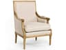 Louis Cream Fabric Accent Chair