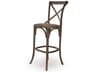 Parisienne Birch Wood Limed Charcoal Oak Bar Stool