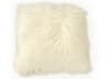 Tibetan Ivory 20" x 20" Lamb Fur Pillow