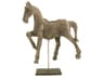 Distressed Taupe / Black 10" Resin Horse Sculpture