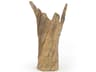 Distressed Brown 18" High Wooden Sculpture