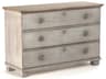3-Drawers Natural Pine Wood Dresser