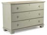 Bill 3-Drawers Beige Pine Wood Dresser