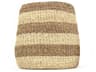 Beige / Brown 17" Woven Basket