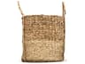 Dark Brown / Beige 14" Woven Basket