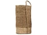 Dark Brown / Beige 12" Woven Basket