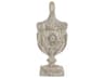 Lea Distressed Off-White Wooden Urn