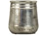 Distressed Metallic Silver 7" High Vase