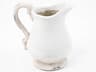 Distressed White 12" High Pitcher