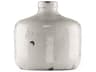 Distressed Crackle White 9" Vase