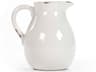 Distressed Crackle White Pitcher