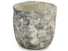 Distressed Grey / White 9" High Vase