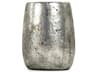 Distressed Metallic Silver 9" High Vase