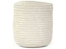 Matte White 7" Cross Weave Vase Set of 2