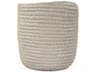 Matte Cool Grey 7" Cross Weave Vase Set of 2