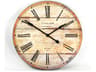 Antique Taupe Wooden Wall Clock