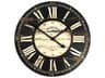 Antique Black Wooden Wall Clock
