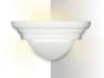 A19 Majorca 1-Light White Corner Wall Sconce