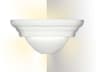 A19 Ibiza 1-Light White Corner Wall Sconce