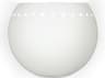 A19 St. Vincent 1-Light White Wall Sconce