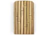 A19 Bamboo 1-Light Natural Brown Wall Sconce