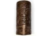 A19 Tiki 1-Light Dark Teak Brown Wall Sconce