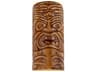 A19 Tiki 1-Light Amber Palm Brown Wall Sconce