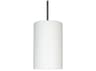 A19 Andros 1-Light White Cylinder Mini Pendant