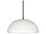 A19 Gran Thera 1-Light White Dome Pendant