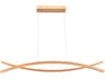 Abra Wishbone 5-Light Gold Linear Island Pendant
