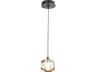 Abra Geo 1-Light Matte Black Mini Pendant