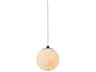 Abra Stone 1-Light Matte Black Globe Mini Pendant