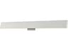 Abra Slim 2-Light Brushed Aluminum Silver Vanity Light