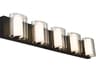 Abra Zoe 5-Light Black Vanity Light