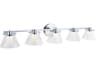 Abra Cone 5-Light Chrome Vanity Light