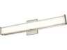 Abra Bend 1-Light Brushed Nickel Vanity Light