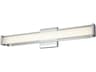 Abra Bend 1-Light Chrome Vanity Light