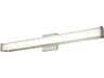 Abra Bend 1-Light Brushed Nickel Vanity Light