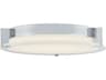 Abra Matrix 3-Light Chrome Round Flush Mount