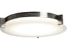 Abra Matrix 1-Light Brushed Nickel Round Flush Mount