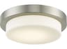 Abra Step 1-Light Brushed Nickel Round Flush Mount