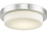 Abra Step 1-Light Chrome Round Flush Mount