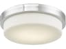 Abra Step 1-Light Chrome Round Flush Mount