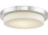 Abra Step 1-Light Chrome Round Flush Mount